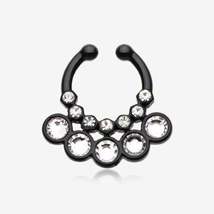 Colorline Aureole Gemina Sparkle Fake Septum Clip-On Ring